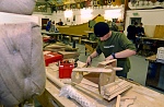 The Galley builders busy during the winter, following the same designs since 1949. Photo courtesy of Millgaet Media.